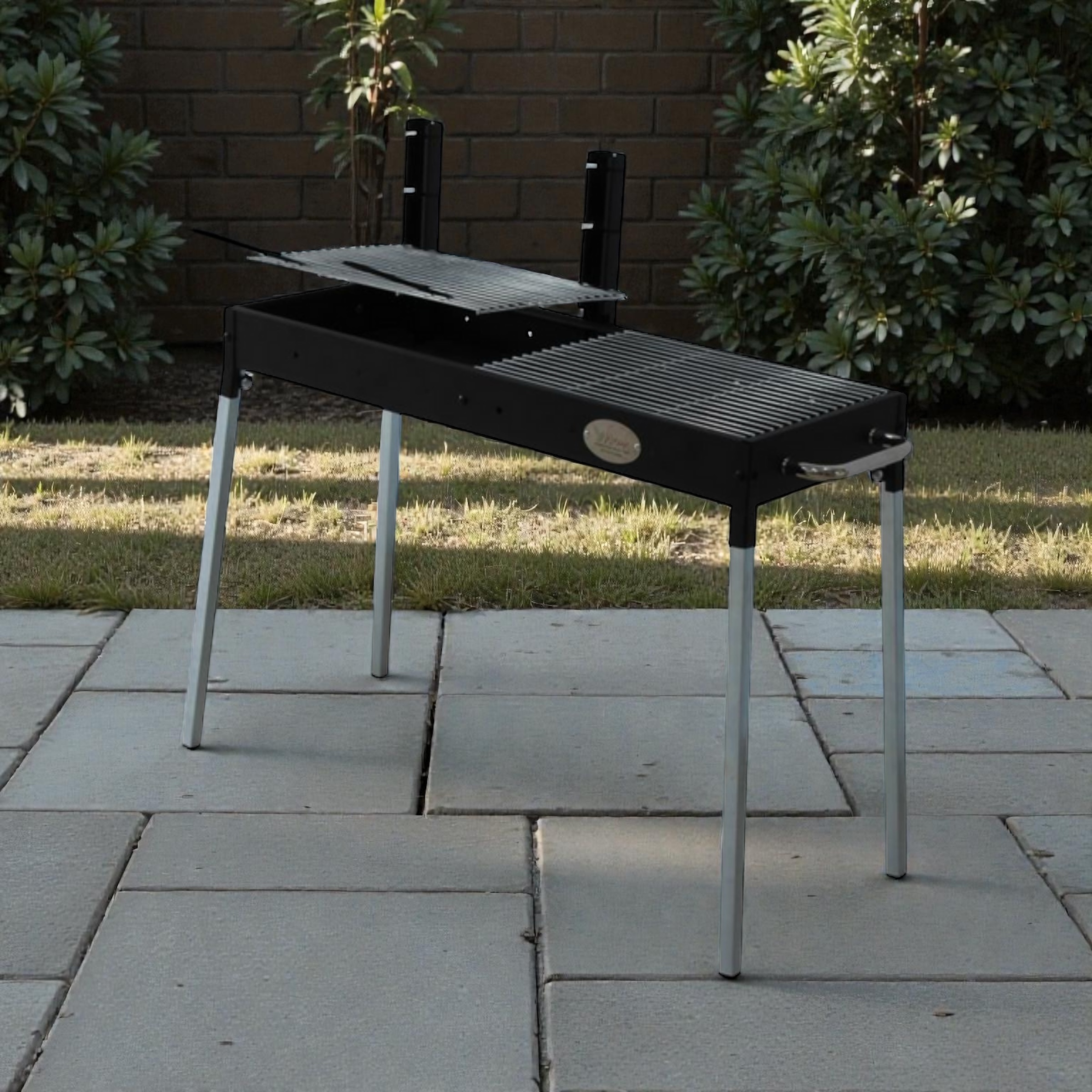 מנגל פחמים מקצועי דגם "ברזיל" 100 ס"מ – תמונה 3